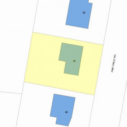 46 Pine Crest Rd, Newton, MA 02459 plot plan