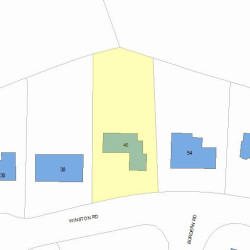 46 Winston Rd, Newton, MA 02459 plot plan