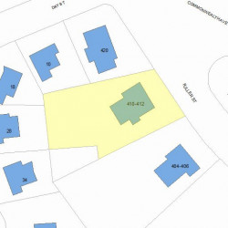 412 Fuller St, Newton, MA 02465 plot plan