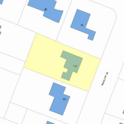 115 Winslow Rd, Newton, MA 02468 plot plan