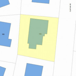 115 Cynthia Rd, Newton, MA 02459 plot plan