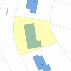 28 Judith Rd, Newton, MA 02459 plot plan