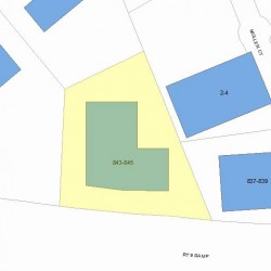 845 Boylston St, Newton, MA 02461 plot plan