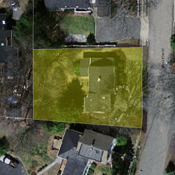 46 Moulton St, Newton, MA 02462 aerial view