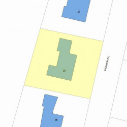 29 Pickwick Rd, Newton, MA 02465 plot plan