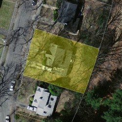 96 Manchester Rd, Newton, MA 02461 aerial view