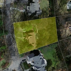 60 White Oak Rd, Newton, MA 02468 aerial view