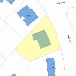 254 Arnold Rd, Newton, MA 02459 plot plan