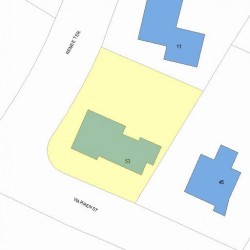 53 Warren St, Newton, MA 02459 plot plan