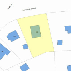 460 Commonwealth Ave, Newton, MA 02459 plot plan