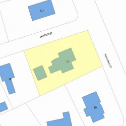 51 Highland St, Newton, MA 02465 plot plan