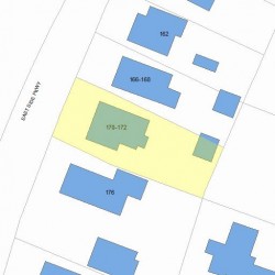 172 Side Pkwy, Newton, MA 02458 plot plan