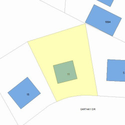 11 Carthay Cir, Newton, MA 02461 plot plan