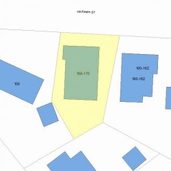 170 Warren St, Newton, MA 02459 plot plan