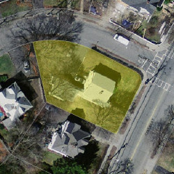 1483 Centre St, Newton, MA 02461 aerial view