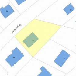 63 Clearwater Rd, Newton, MA 02462 plot plan