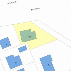 1064 Boylston St, Newton, MA 02461 plot plan