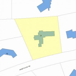 20 Crestwood Rd, Newton, MA 02465 plot plan