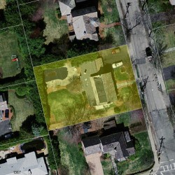 12 Evelyn Rd, Newton, MA 02468 aerial view