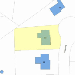 100 Lovett Rd, Newton, MA 02459 plot plan