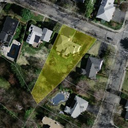 141 Old Farm Rd, Newton, MA 02459 aerial view