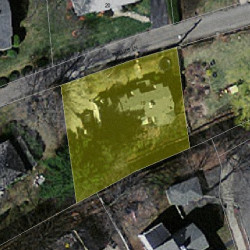 19 Phillips Ln, Newton, MA 02460 aerial view