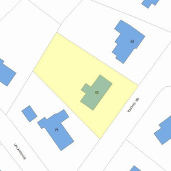 65 Rachel Rd, Newton, MA 02459 plot plan