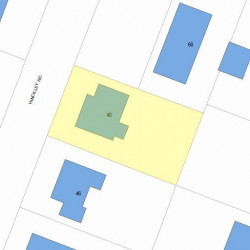 40 Hinckley Rd, Newton, MA 02468 plot plan