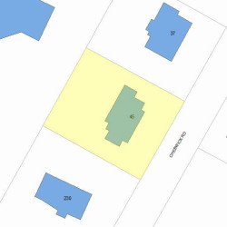 45 Cheswick Rd, Newton, MA 02466 plot plan