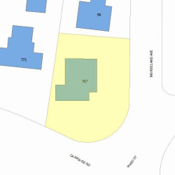 767 Commonwealth Ave, Newton, MA 02459 plot plan