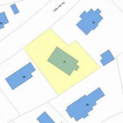 76 Carlton Rd, Newton, MA 02468 plot plan