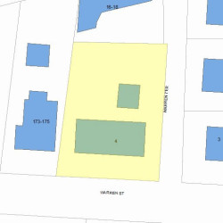 4 Warren Ter, Newton, MA 02459 plot plan