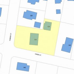 134 Sumner St, Newton, MA 02459 plot plan