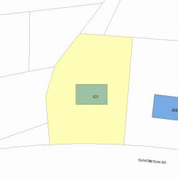 420 Quinobequin Rd, Newton, MA 02468 plot plan