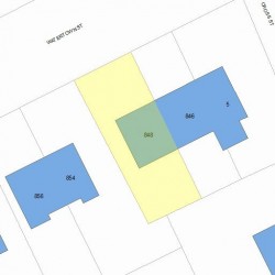 848 Watertown St, Newton, MA 02465 plot plan