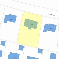 200 Cotton St, Newton, MA 02458 plot plan