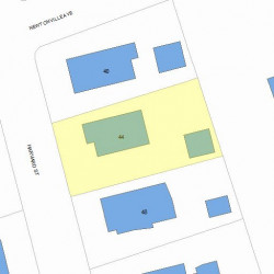 44 Harvard St, Newton, MA 02460 plot plan
