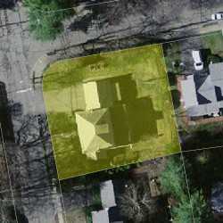 62 Olde Field Rd, Newton, MA 02459 aerial view