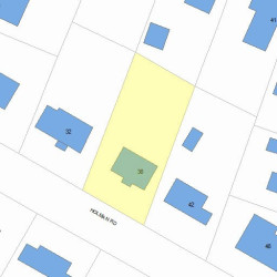 38 Holman Rd, Newton, MA 02466 plot plan