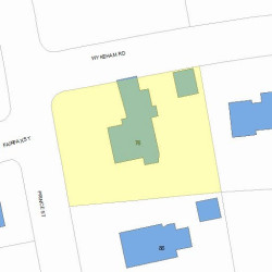 76 Prince St, Newton, MA 02465 plot plan