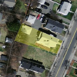 301 Lexington St, Newton, MA 02466 aerial view