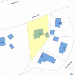 162 Waban Ave, Newton, MA 02468 plot plan