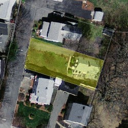 8 Elm Ct, Newton, MA 02465 aerial view