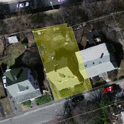 25 Hunter St, Newton, MA 02465 aerial view