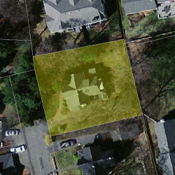 23 Otis Pl, Newton, MA 02460 aerial view