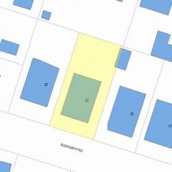 23 Elsworth Rd, Newton, MA 02465 plot plan