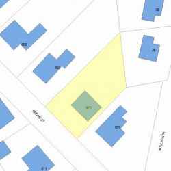 672 Grove St, Newton, MA 02462 plot plan