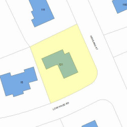 121 Highland St, Newton, MA 02465 plot plan