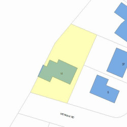 11 Wenham Rd, Newton, MA 02461 plot plan