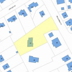 48 Woodward St, Newton, MA 02461 plot plan